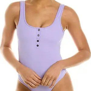 L*Space Ribbed Float On Classic One Piece Classic Swimsuit Wisteria